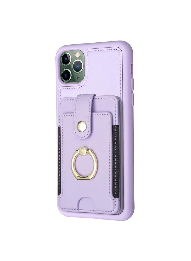 Zaboon Case For iPhone 11 Pro Max BF27 Metal Ring Card Bag Holder Phone Case - Image 2