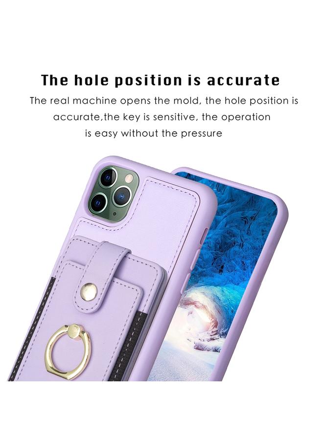 Zaboon Case For iPhone 11 Pro Max BF27 Metal Ring Card Bag Holder Phone Case - Image 3