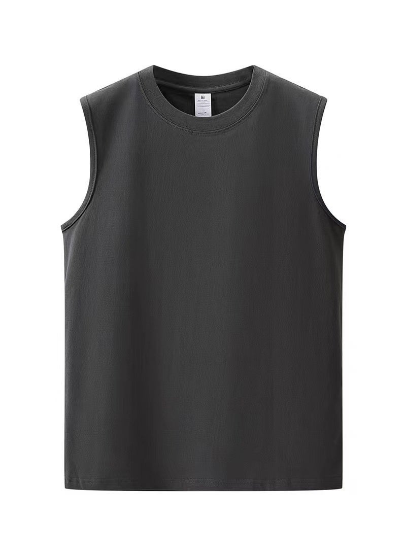 Custom 230g Cotton Tank Top Sleeveless T-Shirt with Logo Dark gray - pzsku/Z7B988D5B37D1C78417BEZ/45/_/1734110492/e3fa08c2-521f-46dd-8598-6b348bbacbfc