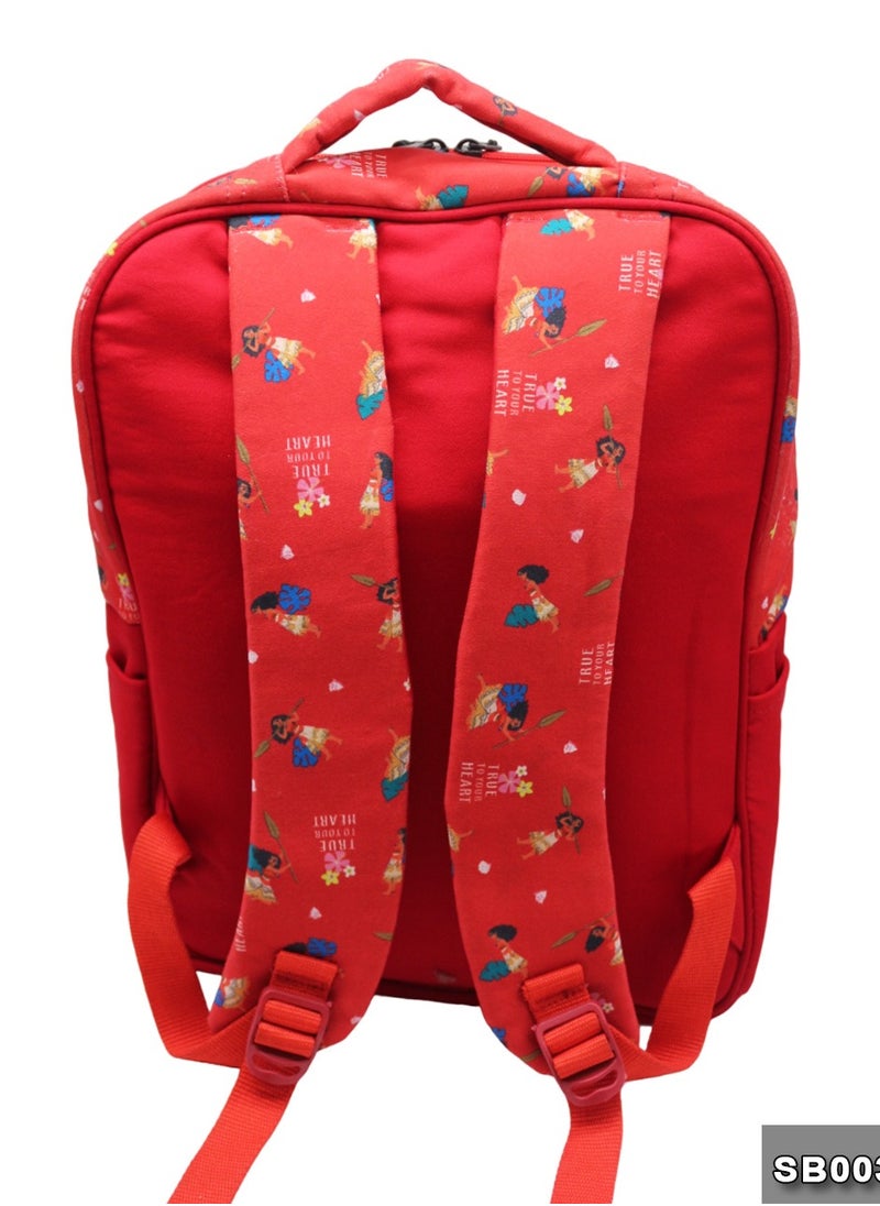 Gharibo Bags School backpack with lunch bag Size 17 model 33 Moana  - Image 5