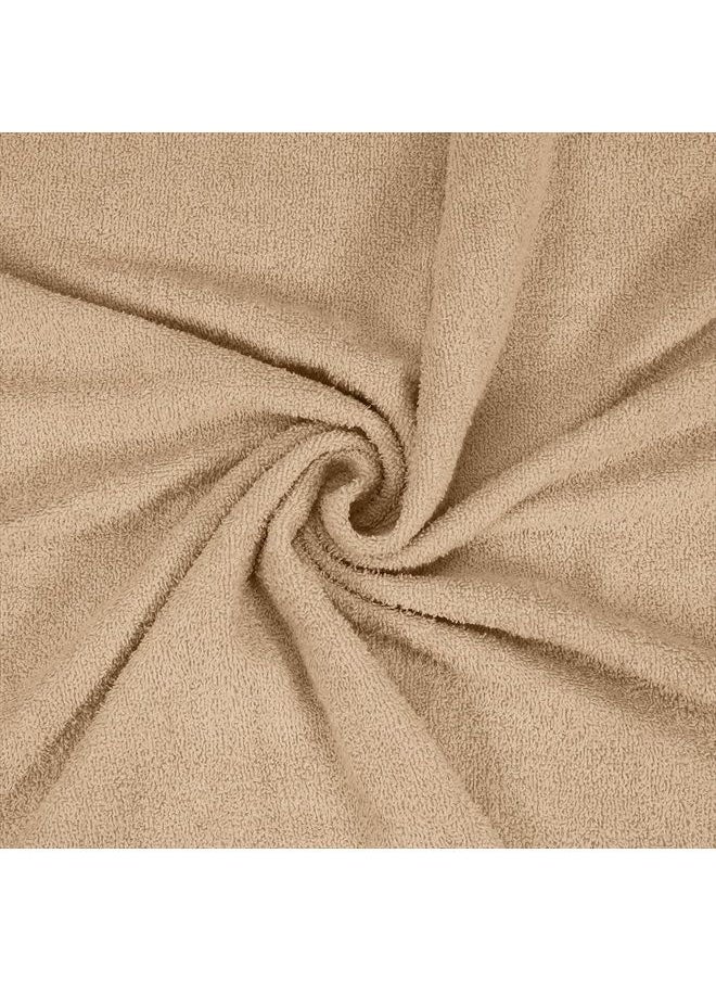 Falari Premium Bath Towel Set 100% Ring Spun Cotton Towels for Home Hotel Spa Extra Large 27x54 Maximum Softness and Absorbency 4-Pack Beige  - Image 5