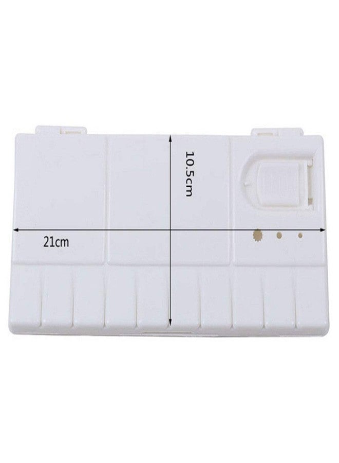 GARASANI Folding Paint Trays Box Watercolor Plastic Palettes with 25 Wells, Thumbhole Holders (25-Well) - Image 3