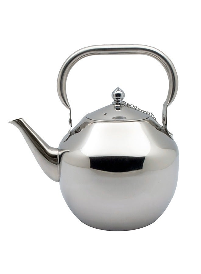 باصرة إبريق شاي استيل فضي