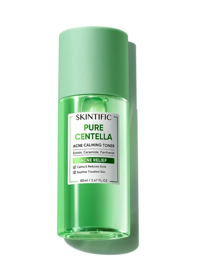 SKINTIFIC Skintific Pure Centella Acne Calming Toner Controls Oil For Redness Itchiness Acne Skin (80ml)  - Image 1