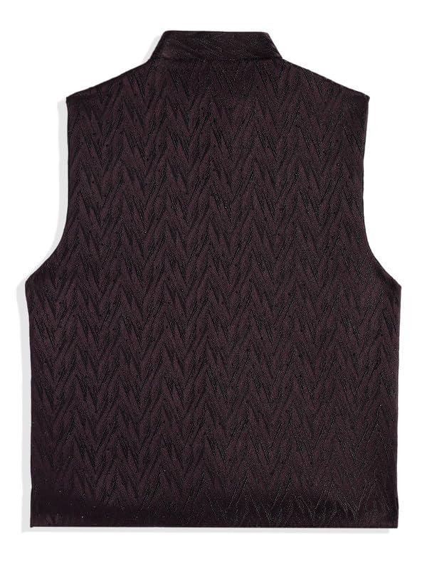 CHARCHIT Boys Traditional Plain Nehru Jacket - Image 2