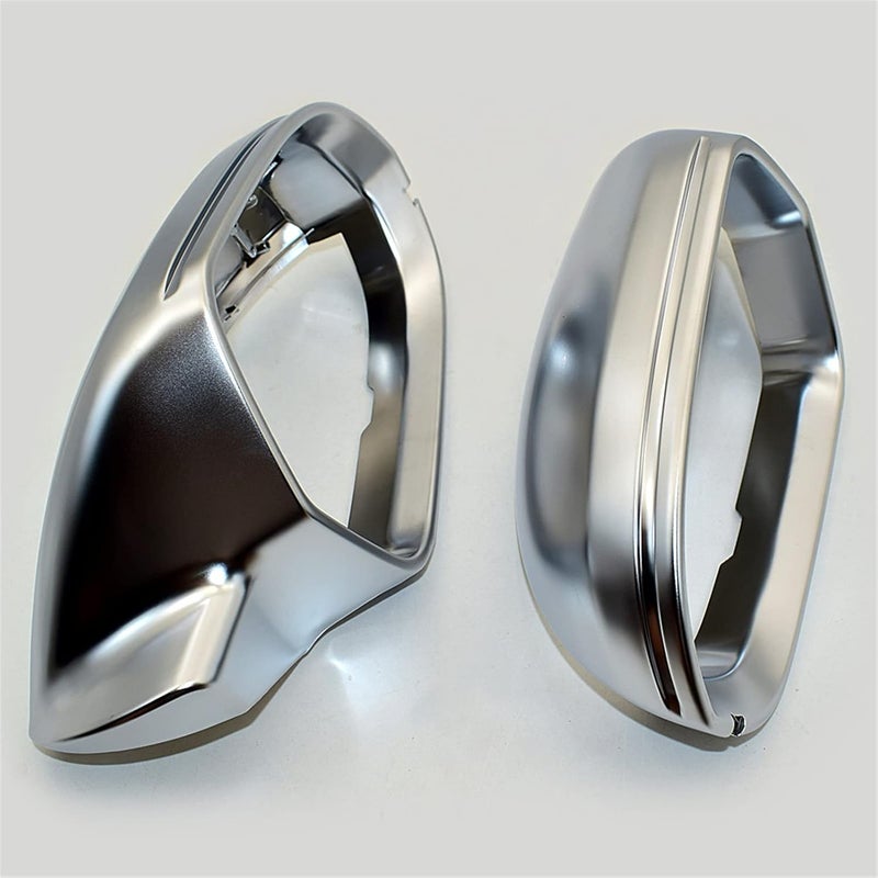 Vuzmode Matte Chrome Car Rearview Mirror Shell Covers - Image 3