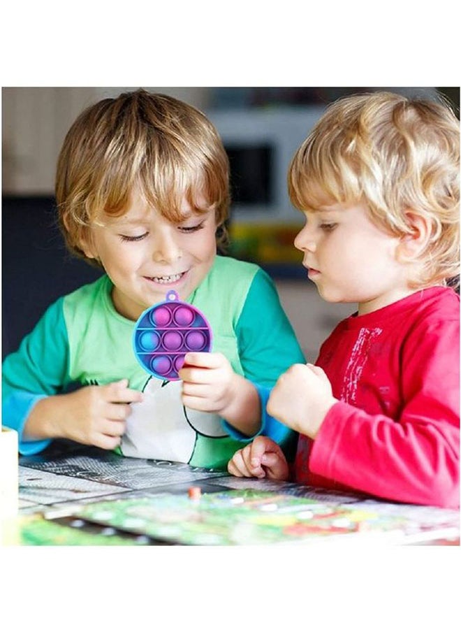 null - Push Pop Bubble Sensory Stress Relief Non-Toxic And Tasteless Fidget Keychain Toy 6.5cm - Image 1