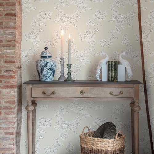 Laura Ashley Pollington Roses Natural Wallpaper - Image 3