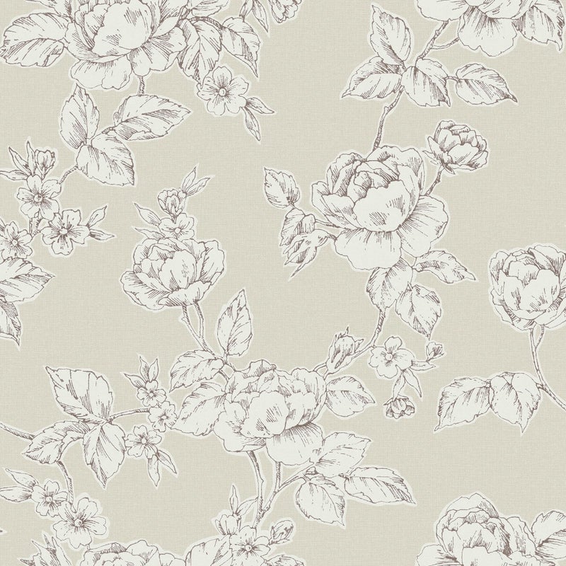 Laura Ashley Pollington Roses Natural Wallpaper - Image 2