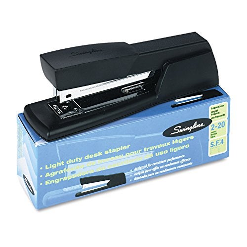 Swingline 40701 Light-Duty Full Strip Desk Stapler, 20-Sheet Capacity, Black - Image 2
