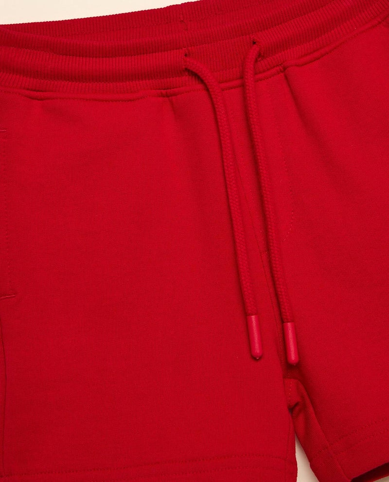 R&B Solid Shorts with Elastic Waist - Image 3