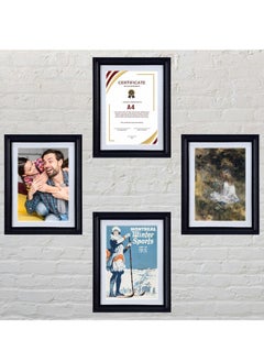 Decorhills Photo Frame Single with Tabletop & Wall Mount Display for 4x6 Inch Photo Size, Ideal Addition to Any Décor Elegant Black Frame, 2-Piece  - Image 2