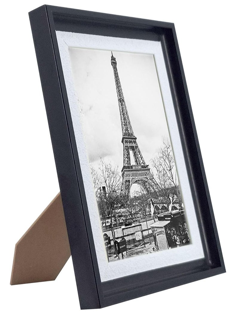 Decorhills Photo Frame Single with Tabletop & Wall Mount Display for 4x6 Inch Photo Size, Ideal Addition to Any Décor Elegant Black Frame, 2-Piece  - Image 4