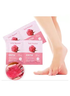 Crystal Rose Crystals Jelly Pedicure Relaxing Bath Sea Salts SPA, Organic Foot Bath Salt Foot Spa Jelly Foot Soak Moisturizing Soothes Relieve Exfoliating Soft Feet  - Image 1