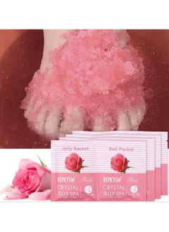 Crystal Rose Crystals Jelly Pedicure Relaxing Bath Sea Salts SPA, Organic Foot Bath Salt Foot Spa Jelly Foot Soak Moisturizing Soothes Relieve Exfoliating Soft Feet  - Image 2