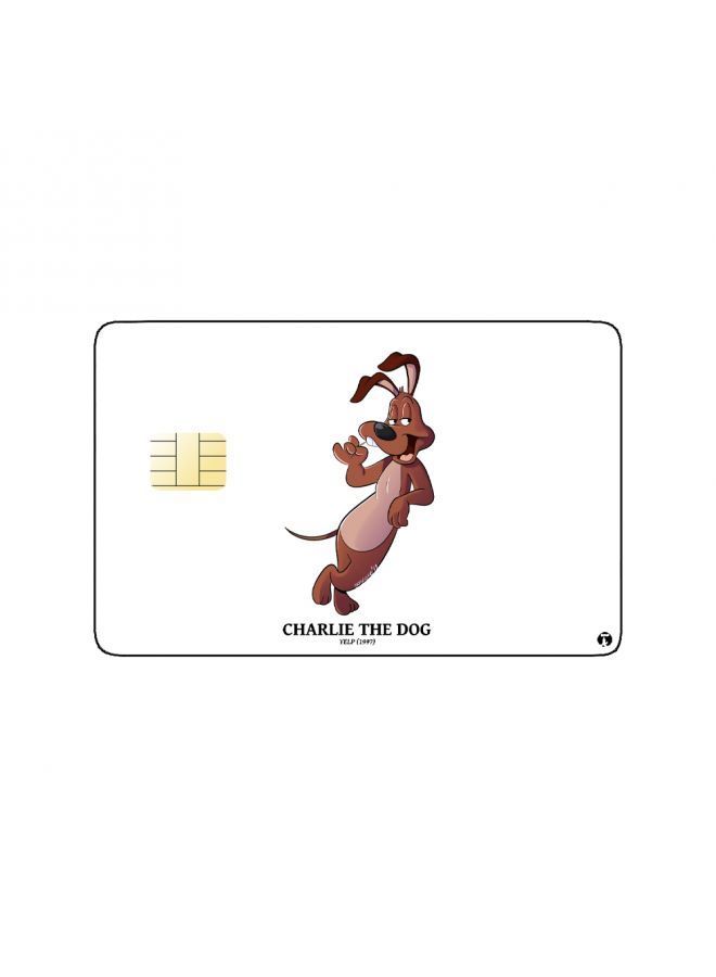 RKN PRINTED BANK CARD STICKER Animation Charlie The Dog From Loony Tunes By Warner Bros - Image 1