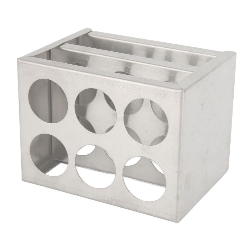 Metal Test Tube Rack: 3 Tiers 6 Holes 30mm Diameter 304 Stainless Steel - Sturdy Impact Resistant Centrifuge Tube Holder for Laboratory School Scientific Experiments Plant Propagation Cooking Spices S - Image 3