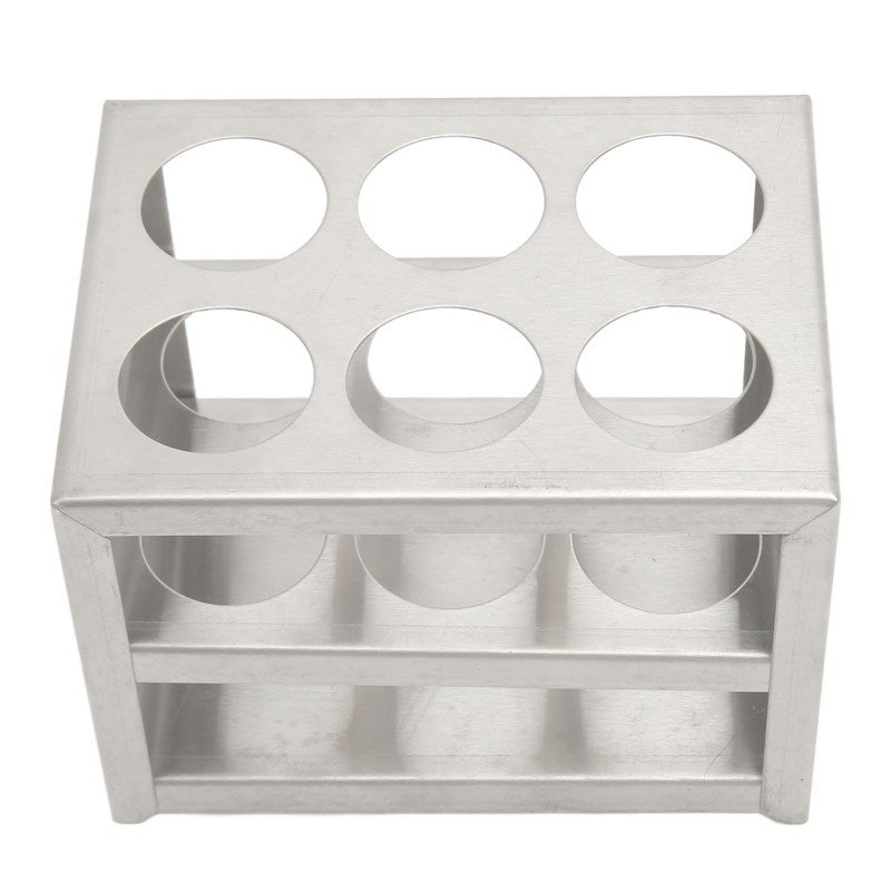 Metal Test Tube Rack: 3 Tiers 6 Holes 30mm Diameter 304 Stainless Steel - Sturdy Impact Resistant Centrifuge Tube Holder for Laboratory School Scientific Experiments Plant Propagation Cooking Spices S - Image 5