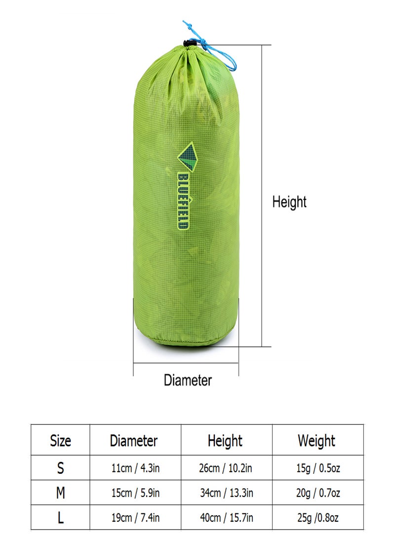 Bluefield Ultra Light Drawstring Bag Nylon Water Repellent Bag Tent Peg Pouch Outdoor Equipment - Image 2