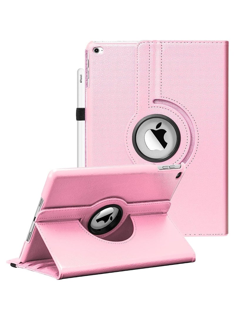 Ipad Case Fit iPad 9.7-2018/2017/iPad Air 2/iPad Air - 360 Degree Rotating Case Cover for iPad 9.7'' (5th Generation, 6th Gen) / iPad Air 2 / iPad Air with Auto Sleep Wake - Pink - Image 1