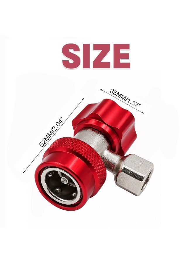 DEFAONS Quick Coupler 4240 for Auto A/C System, High Quality Low Side R134A Refrigerant Adapter Connector, Snap Lock Air Conditioning Service Coupler for Car AC Charging and Maintenance - Image 3