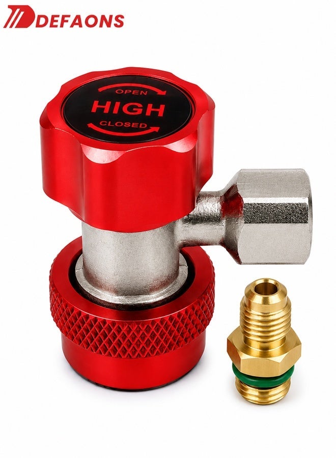 DEFAONS Quick Coupler 4240 for Auto A/C System, High Quality Low Side R134A Refrigerant Adapter Connector, Snap Lock Air Conditioning Service Coupler for Car AC Charging and Maintenance - Image 1