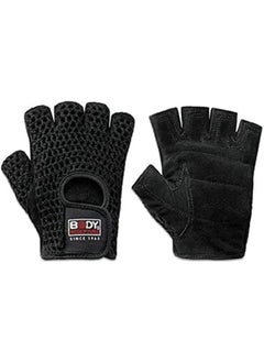 BODY SCULPTURE Body Sculpture leather weight lifting gloves, size M 
