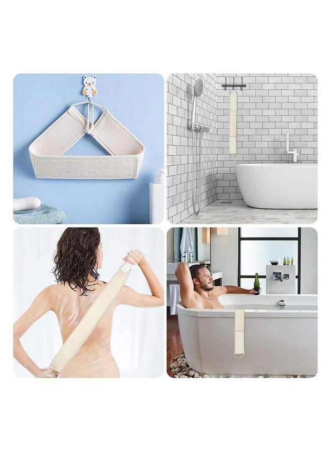 SUNDAY Exfoliating Natural Loofah Sponge Back Scrubber for Shower, Bath Scrubber for Men and Women (Pack of 1 - Back Scrubber Belt) - Image 5