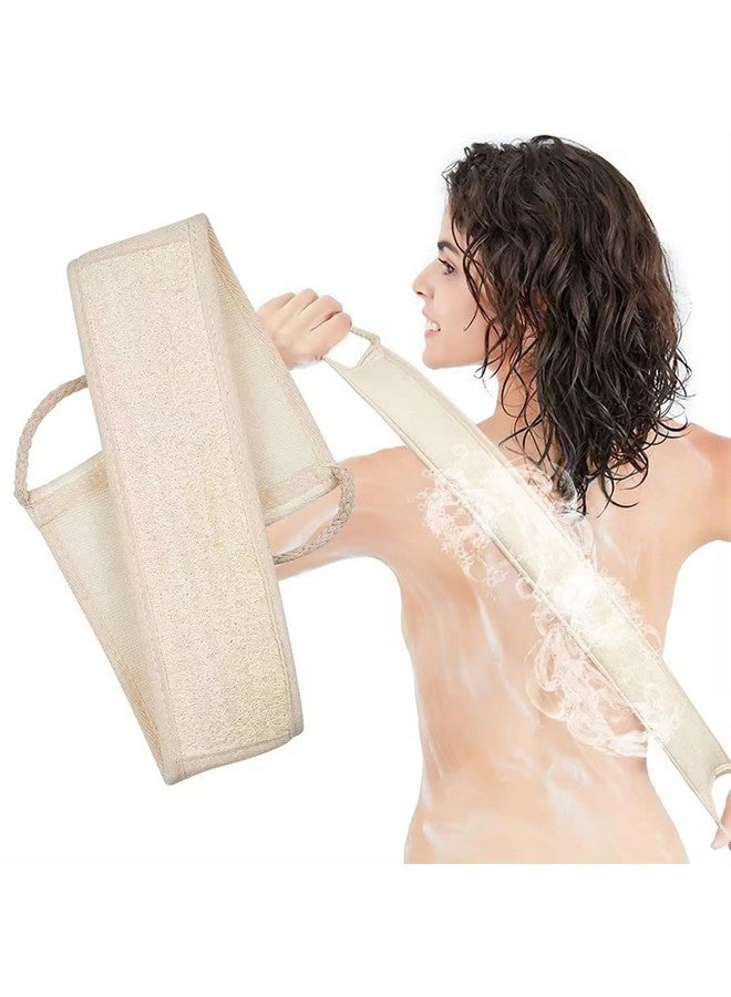 SUNDAY Exfoliating Natural Loofah Sponge Back Scrubber for Shower, Bath Scrubber for Men and Women (Pack of 1 - Back Scrubber Belt) - Image 1