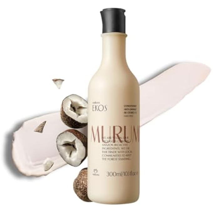 Natura - EKOS MURUMURU RESTORING CONDITIONER - FOR DAMAGED, DRY, BRITTLE HAIR - EFFECTIVELY REPAIRS AND DETANGLES HAIR - 100% VEGAN - CRUELTY FREE - 300ML - Image 1