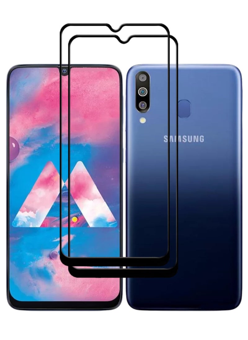ACLIX 2 Pieces Antistatic ESD Dustproof Premium Quality High Definition Tempered Glass Screen Protector Designed For Samsung Galaxy M30 - Image 1