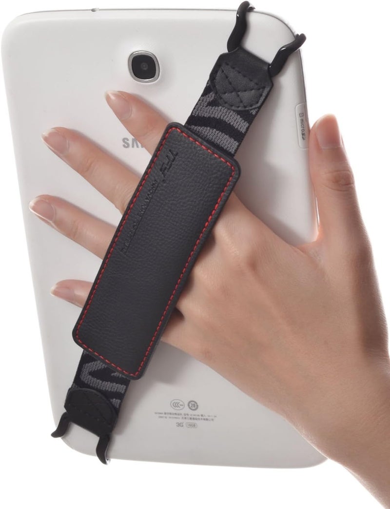TFY Security Hand Strap PU Holder for 710 Inch Tablets  iPad Pro 97 Pro 11  iPad Mini 6  iPad Air 5  Samsung Galaxy Tab S8  Tab AFire 7  Fire HD 8  Fire HD 10 and More - Image 1