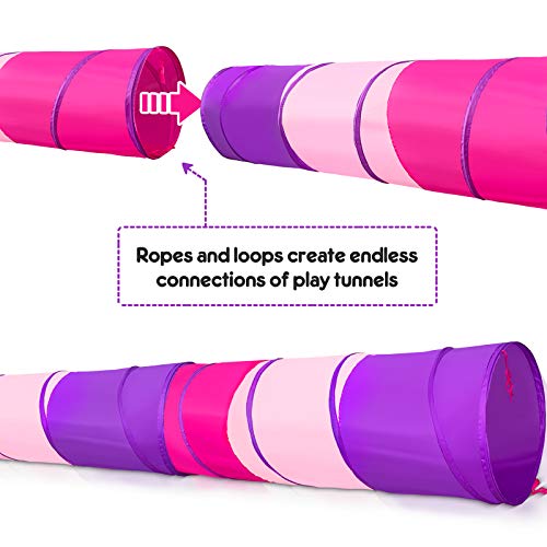 PigPigPen Kids Tunnel for ToddlersPop Up Play Tunnel Tent for Babies or Dogs Indoor Outdoor Toys for Kids Backyard Playset - Image 5