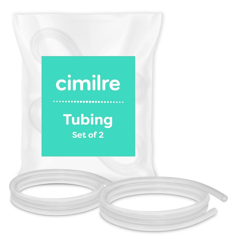 Cimilre Tubing Breast Pump Tubing Connects Cimilre Breast Pump Motor to Cimilre Collection Kit Replacement Tubing for Single or Double Pumping Set of 2 - Image 1