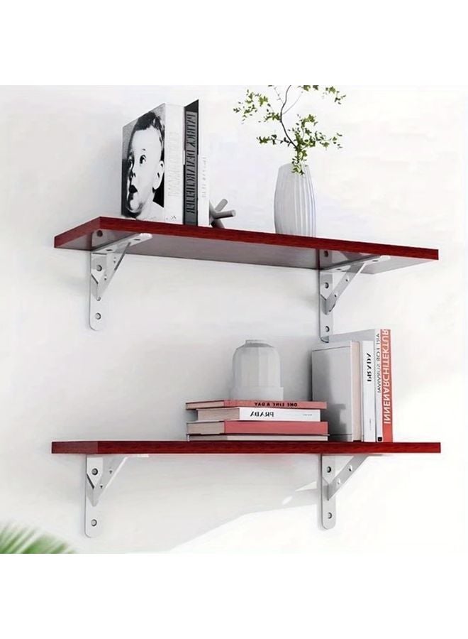 7.87 Inch Heavy Duty Stainless Steel L Shaped Bracket with Screws Wall Mounted Shelf Support - Image 3