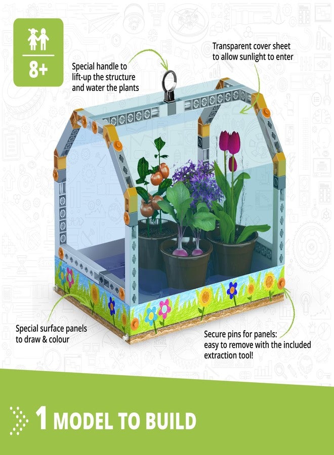 Engino STEAM Labs, How Greenhouses Work, STEAM Toys for Ages 8+, Building Kit, Learning & Education Toys, Art Activities for Girls & Boys, Play & Learn Science - Image 2