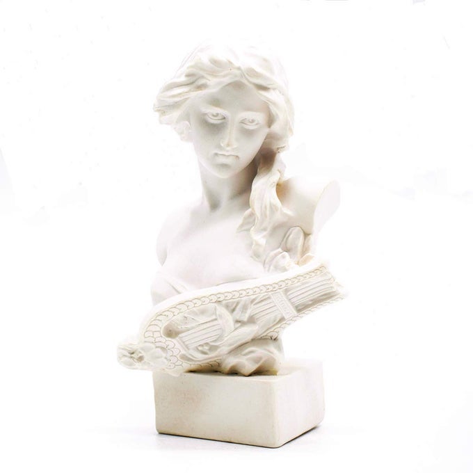 RESIN BUST STATUE 295 INCH PLASTER FIGURINES MINI HOME DECORATION SCULPTURE WHITE FOR ART HOBBYISTARTEMIS HOME DECORATION