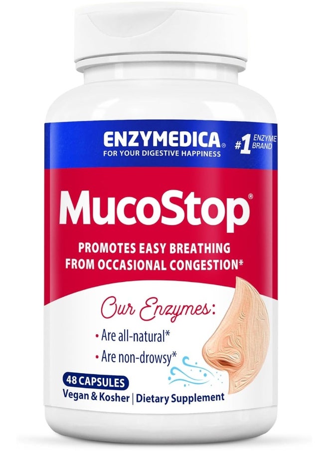 ENZYMEDICA Mucostop 48 Capsules 
