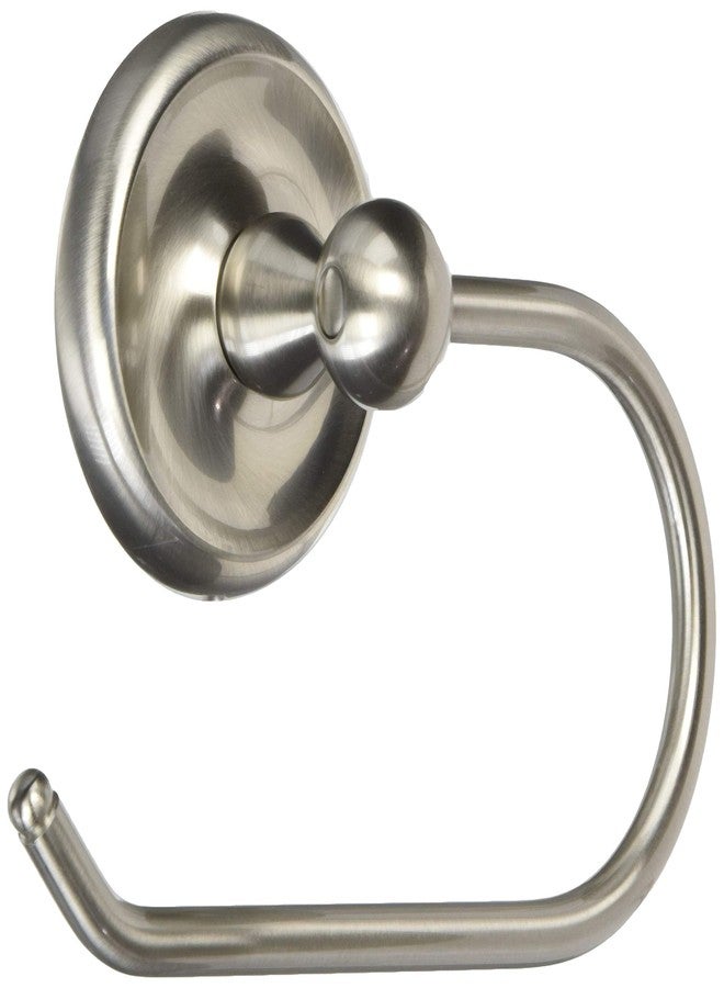Delaney Hardware 590108 Euro Paper Holder 500 in Satin Nickell, Wall Mount Bathroom Toilet Roll Holder, Bath Accessories, Adjustable Toilet Paper Roll Holder, Toilet Paper Tube Support - Image 1
