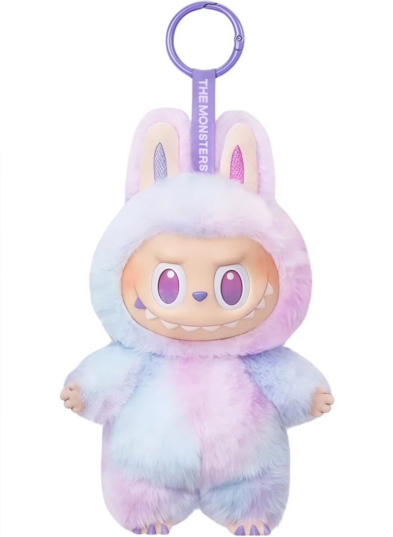 Labubu Monster Plush Keychain Doll for Kids – Colorful Soft Vinyl Toy Figure with Shiny Eyes, Cute Kawaii Collectible Monster Plush for Boys & Girls, Designer Art Keychain Doll Gift, Mini Stuffed Toy for School Bag, Car, Desk & Display Collection - Image 1