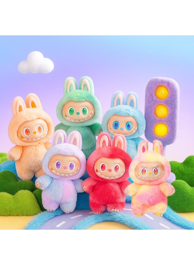 Labubu Monster Plush Keychain Doll for Kids – Colorful Soft Vinyl Toy Figure with Shiny Eyes, Cute Kawaii Collectible Monster Plush for Boys & Girls, Designer Art Keychain Doll Gift, Mini Stuffed Toy for School Bag, Car, Desk & Display Collection - Image 5