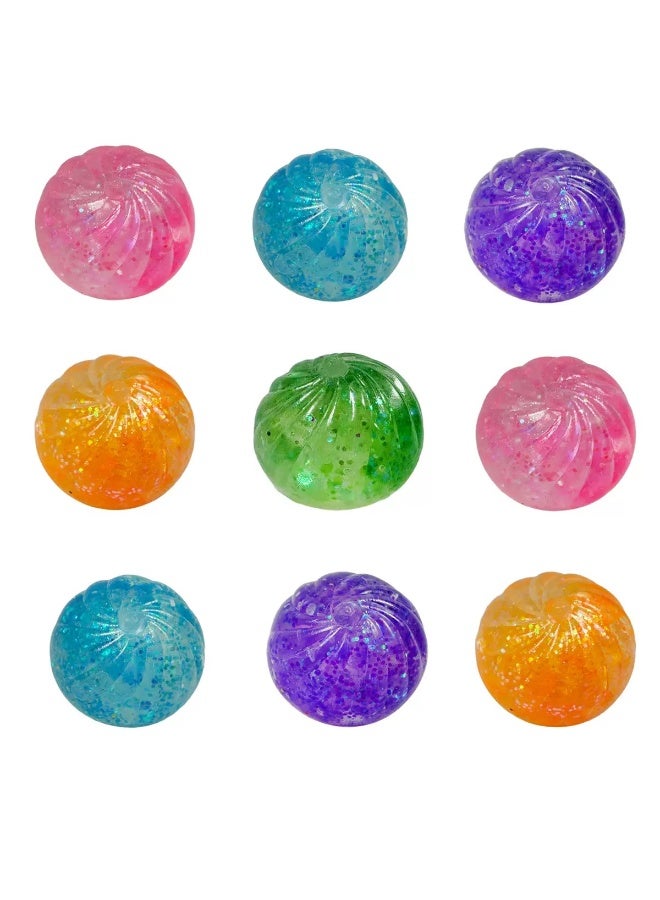 （Five mixed colors）Colorful Glitter Bao Bun Stress Relief Ball, Soft Slow Rising Squeeze Decompression Toy, Cute Simulated Steamed Bun Fidget Toy for Kids & Adults Anxiety Relief - Image 3