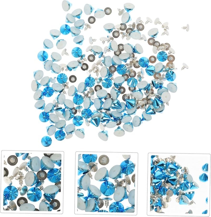 STOBOK 500pcs Blue Craft Rivet Spike Studs 0 7X0 6cm DIY Kit Fashion Accessories - Image 5
