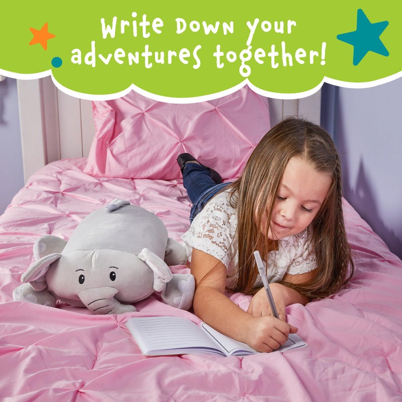 MEMORY MATES MEMORY MATES Piper The Elephant Memory Foam Pillow Plush 15  Stuffed Animal  - Image 4