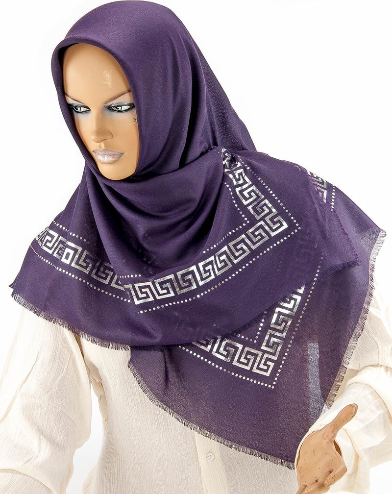 İhvan Ikhvan Pano Patterned Gilded Purple Cover  - Image 1