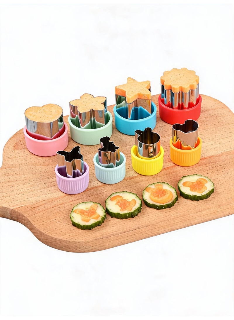 Sandwich Cookie Cutters Set, Dinosaur,Heart,Star,Mouse,Sandwich Knife Cookie Knife Vegetable Cutter Food Grade Cookie Mould.(12Pcs) - Image 4