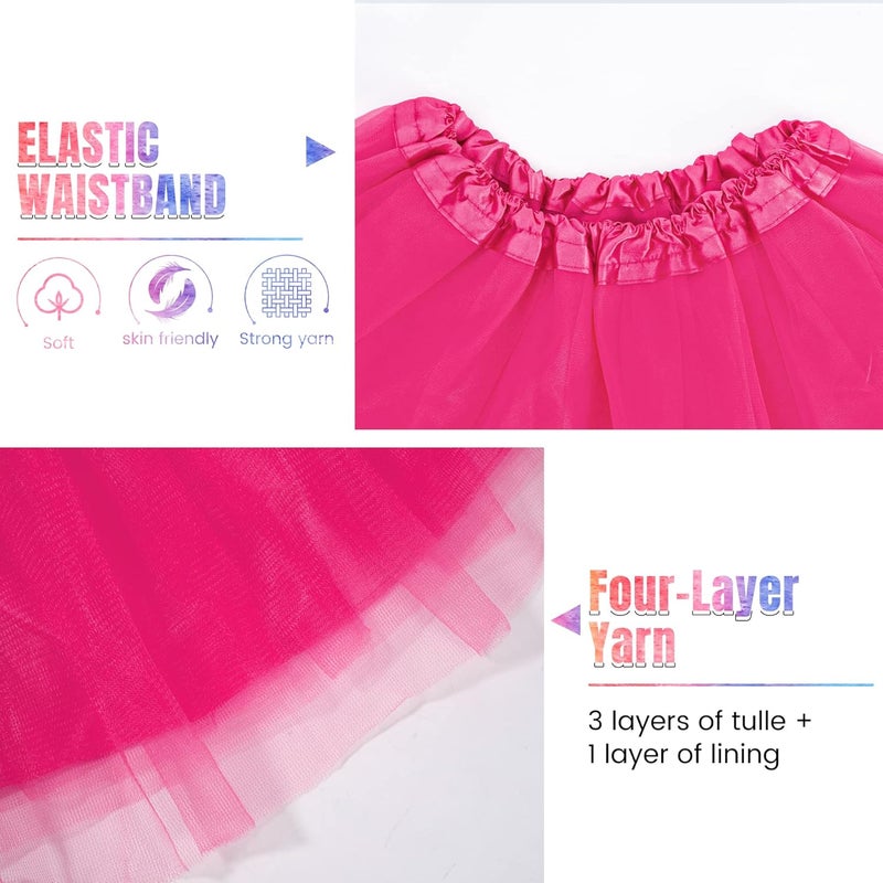 Simplicity Women's Adult Classic Elastic 3 or 4 Layered Tulle Tutu Skirt - Image 3