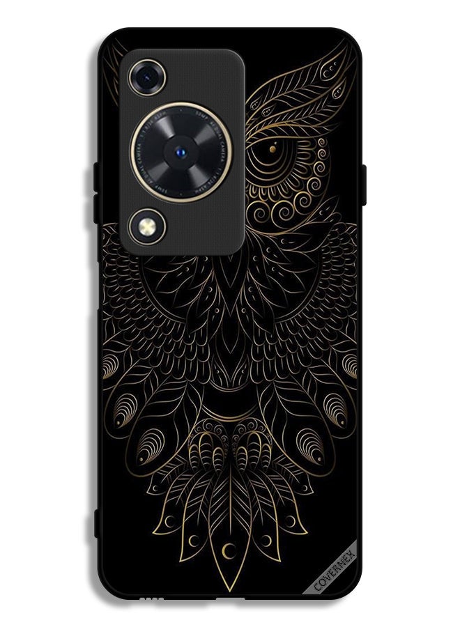 Covernex Huawei Nova Y72S Protective Case Cover Modern Floral Owl Art
