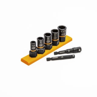 Grey Pneumatic 1/2 Inch Drive X 5 Inch Extension Socket With Friction Ball - 2245E, Impact Rated Grey Pneumatic 1/2 Inch Drive X 5 Inch Extension Socket With Friction Ball - 2245E, Impact Rated