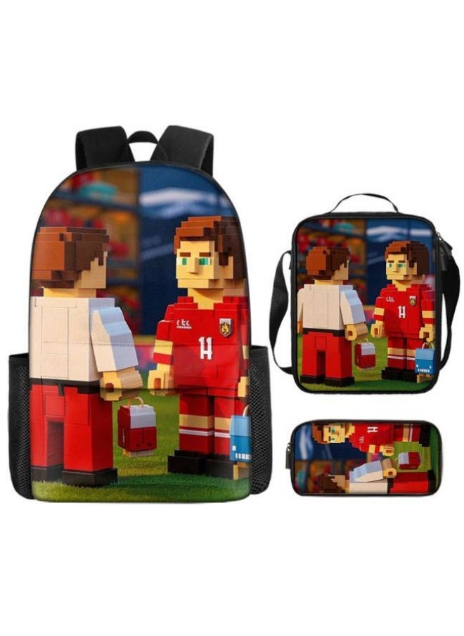 Generic The latest universal cartoon new three-piece schoolbag (for students, teenagers, children) - 1147  - Image 1